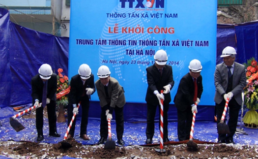 Khởi công Trung tâm Thông tin Thông tấn xã Việt Nam tại Hà Nội